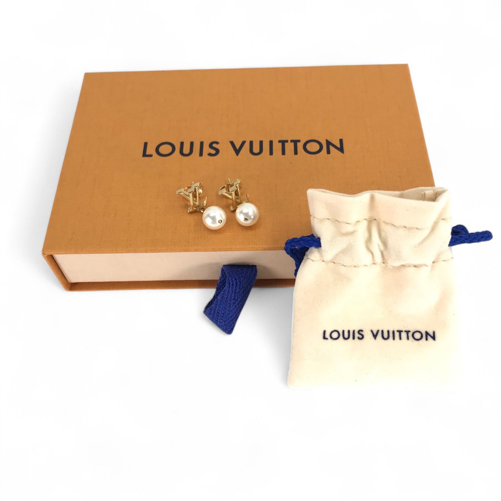 LOUIS VUITTON ルイヴィトン ピアス LV イコニック ルイザ M01585 