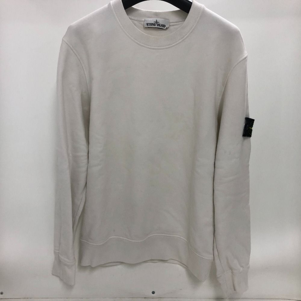 02w15144 STONE ISLAND ストーンアイランド トレーナー ホワイト 白 M トルコ製 メンズ スウェット 731563020