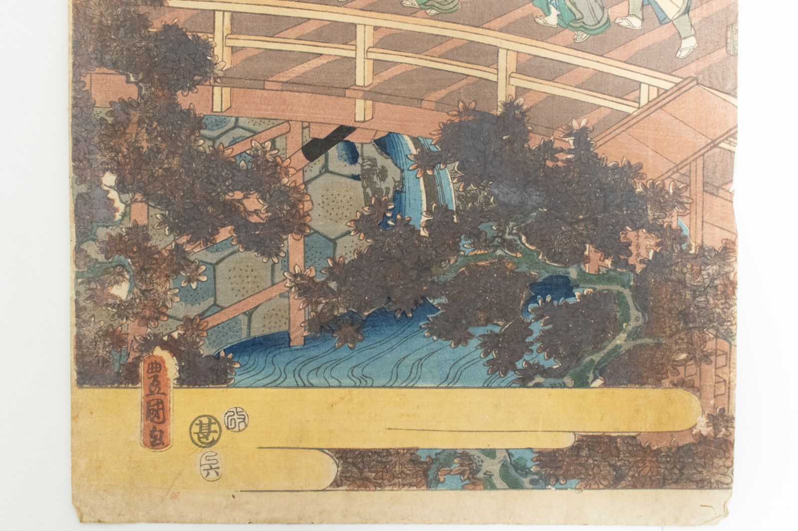 中古】M▽三代目 歌川豊国 歌川国貞 源氏四季ノ内 秋 1857年 木
