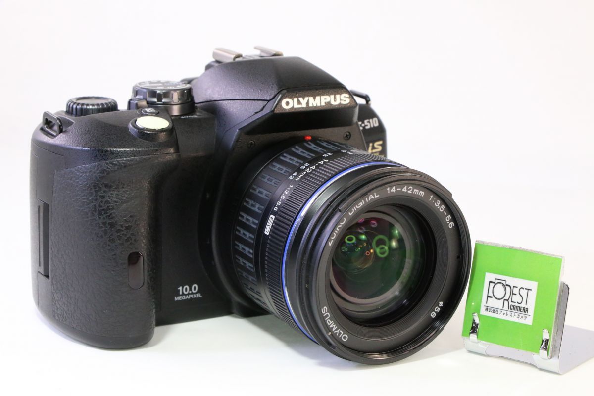 カメラ デジタルカメラ 良品□OLYMPUS E-510 ボディ+14-42mm F3.5-5.6□バッテリー付き 