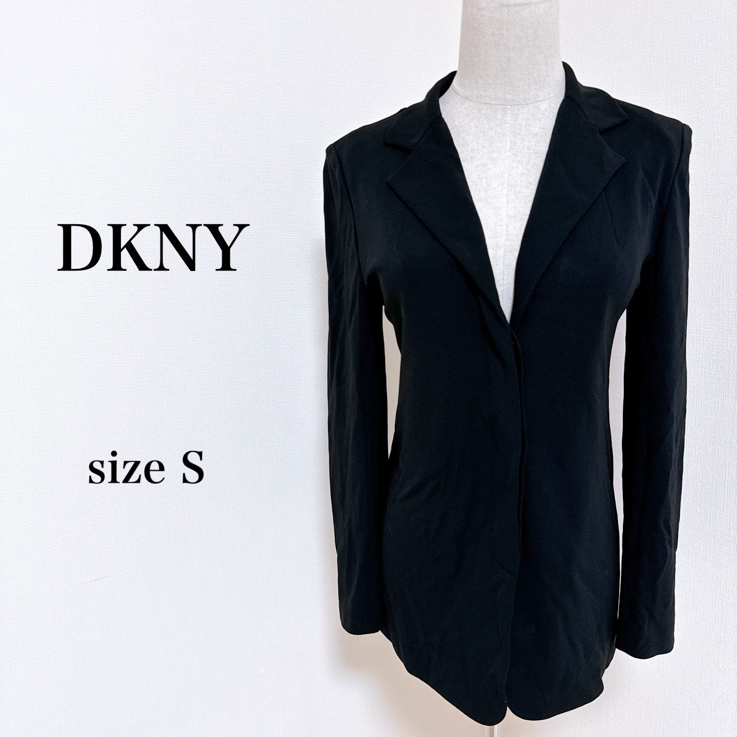 美品 ダナキャランニューヨーク DKNY レザー テーラードジャケット 2 M 美品 ダナキャランニューヨーク DKNY レザー テーラード
