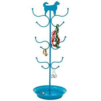 (Blue) - Cute Jewellery Strand Holder Dog - Turquoise Blue