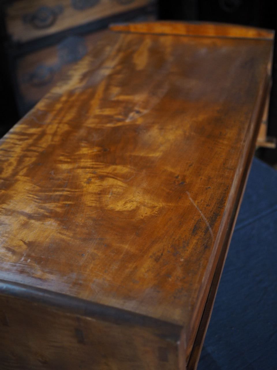 100年前の紅葉材天板書斎机 大正15年 古録展 品番F4486 MARWIL-DEMENAGEMENTS_CH