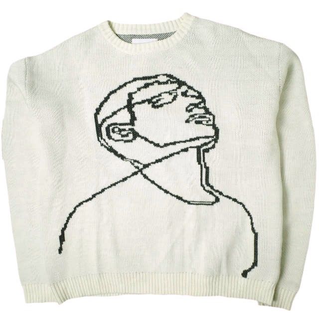HELIOT EMIL エリオットエミル 17AW Face Knitted Sweater フェイス