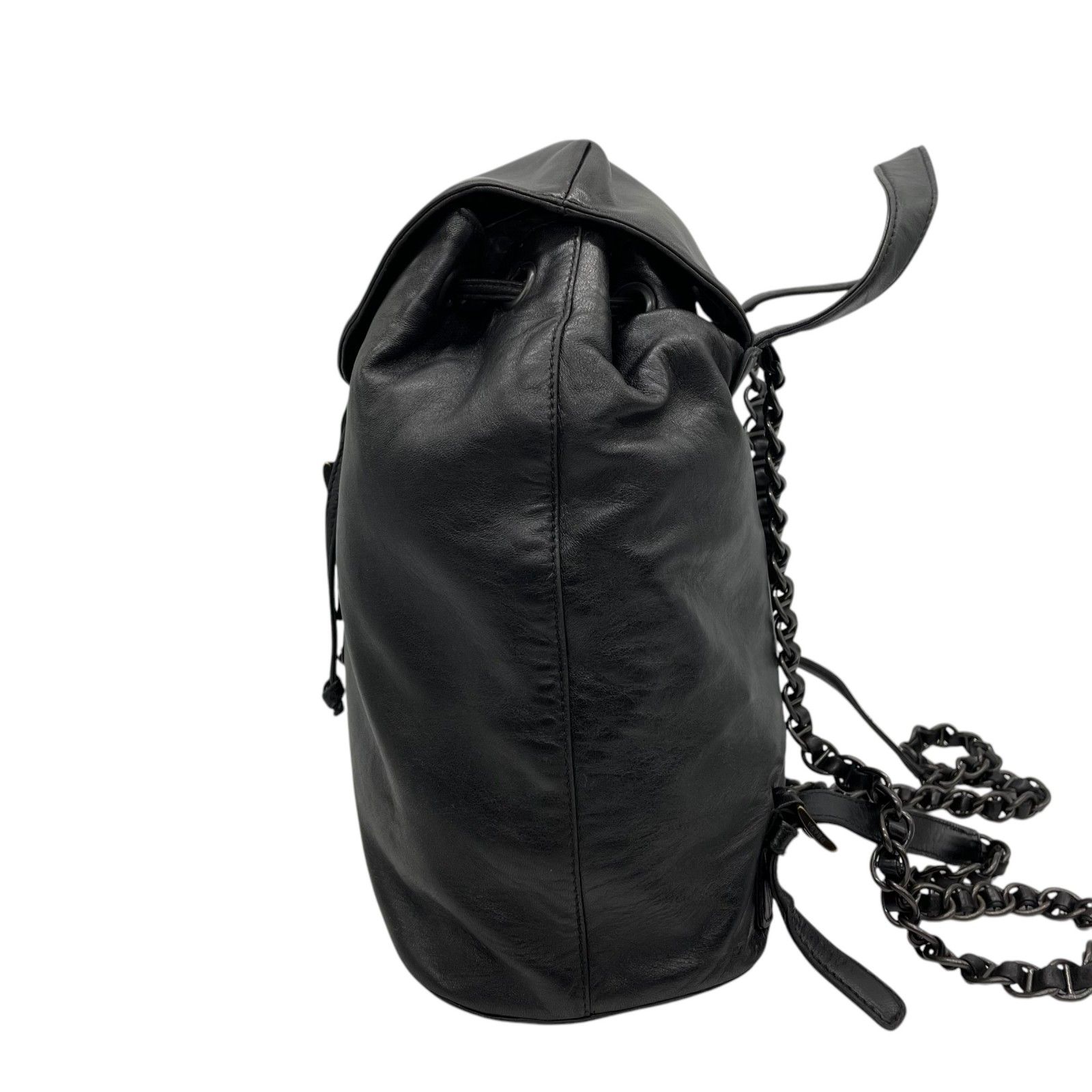 美品 希少 PRADA プラダ リュックサック チェーン チェーン