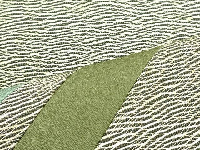 平和屋着物○世界的友禅作家 千地泰弘 太鼓柄袋帯 切嵌 抽象文様