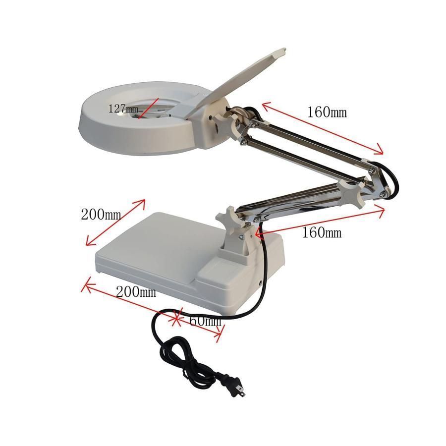  拡大鏡 スタンド ライト付き ルーペ 10倍 20倍 ルーペ 拡大鏡 望遠鏡 光学機器