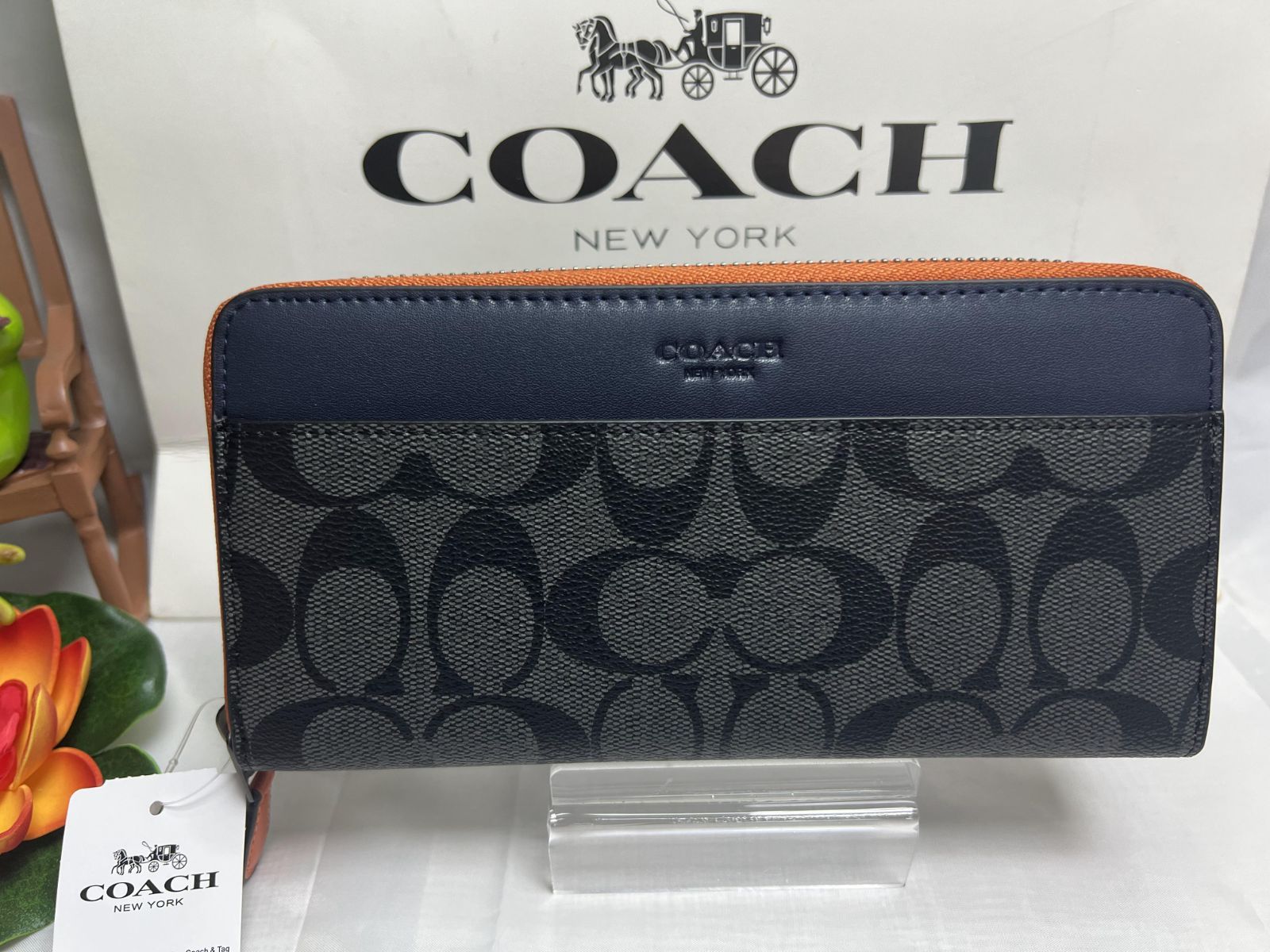 COACH 長財布 コーチ財布 シグネチャー ラウンドジップ ラウンド