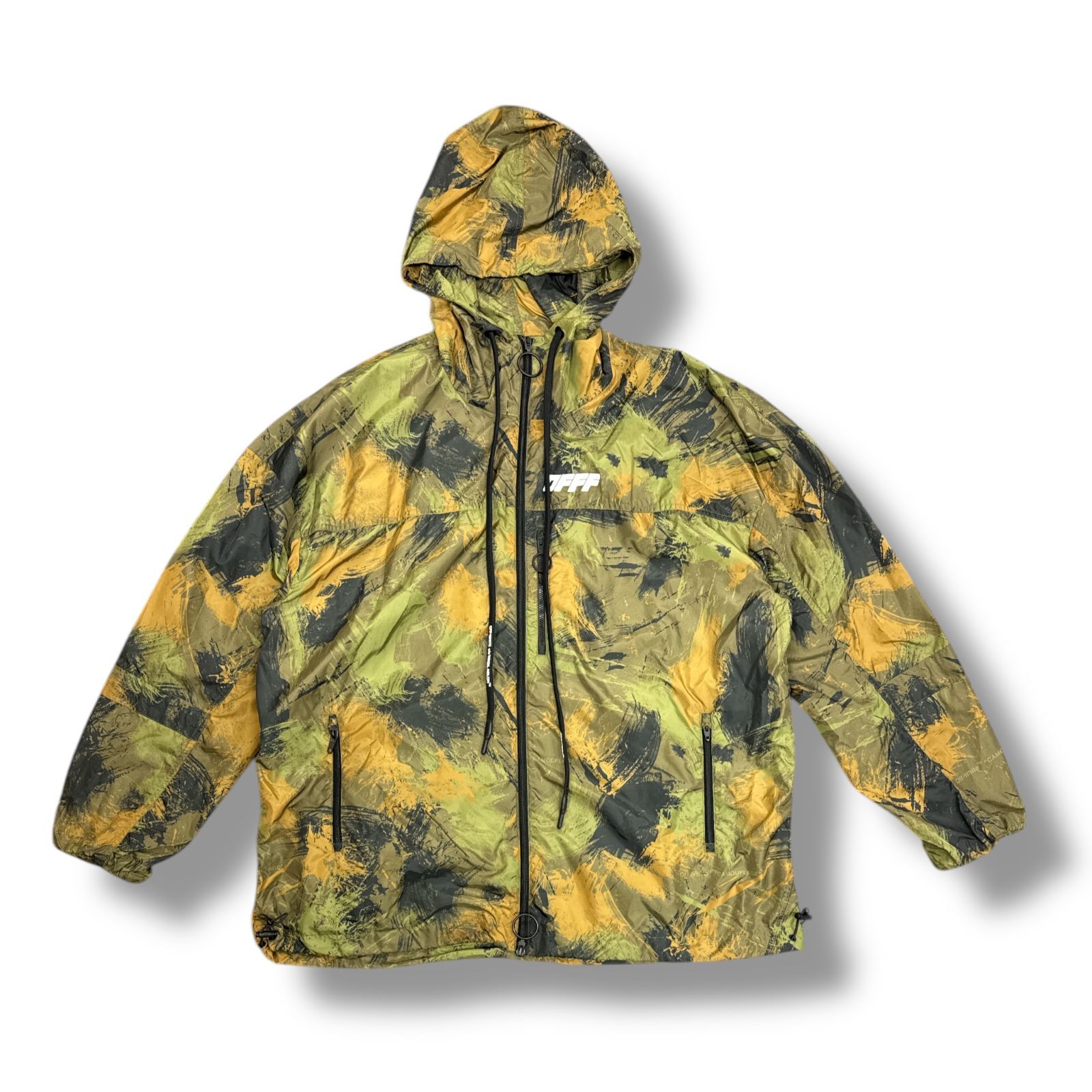 OFF WHITE 19AW/アンフニッシュドカモウィンドブレーカー 