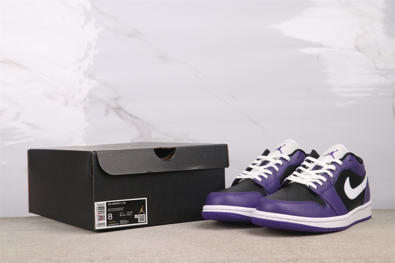 今日特価】Air Jordan 1 エアジョーダン 1 553558-501 黒紫