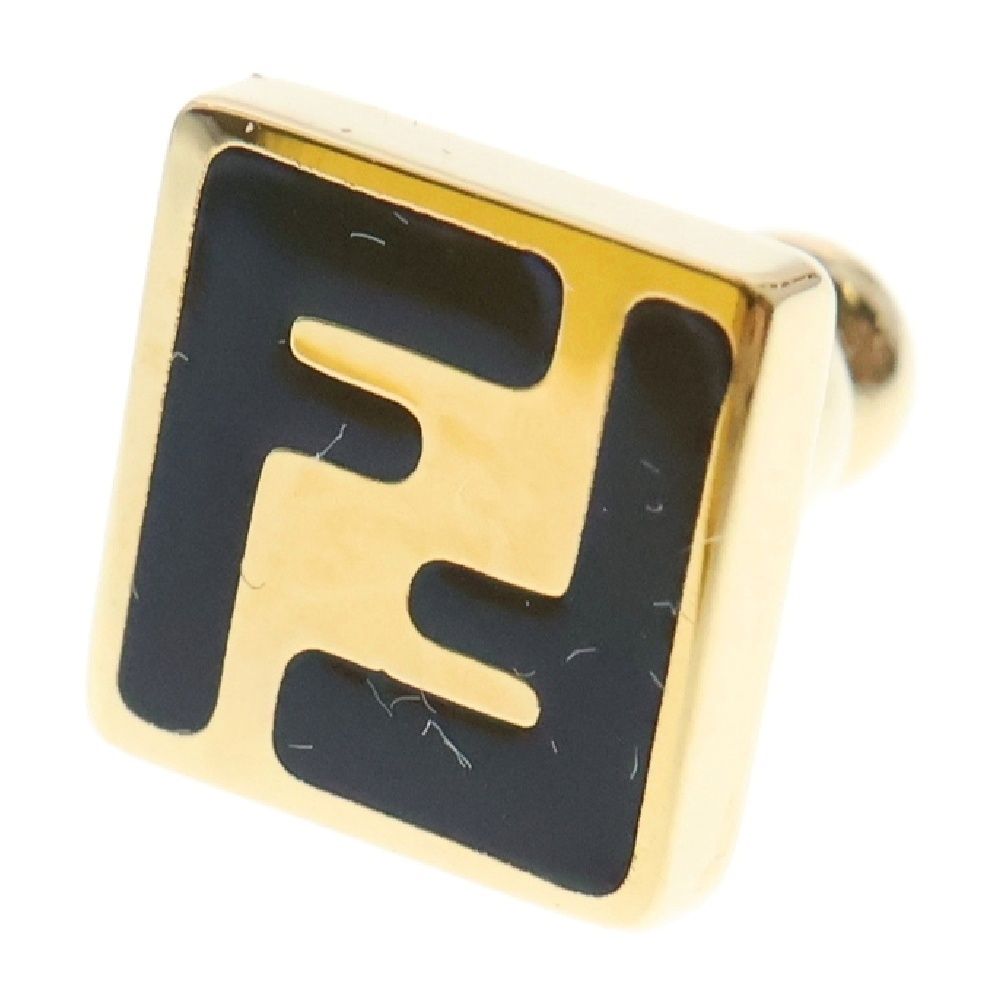 FENDI フェンディ FFロゴ フォーエバー エナメル ピアス ゴールド GP アクセサリー