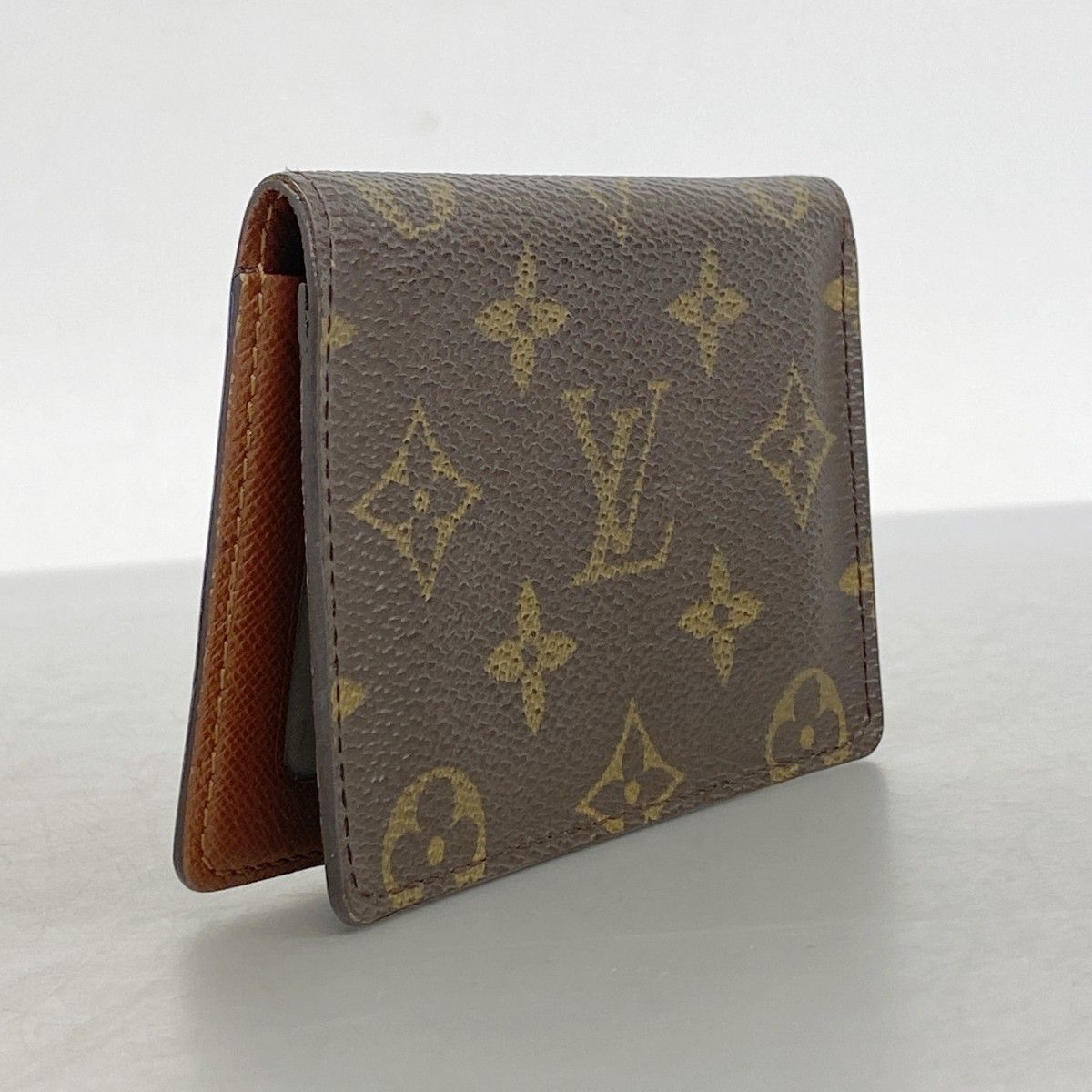 5mb1435-h ルイヴィトン カードケース モノグラム ポルト2カルトヴェルティカル M60533 ブラウン メンズ レディース ユニセックス