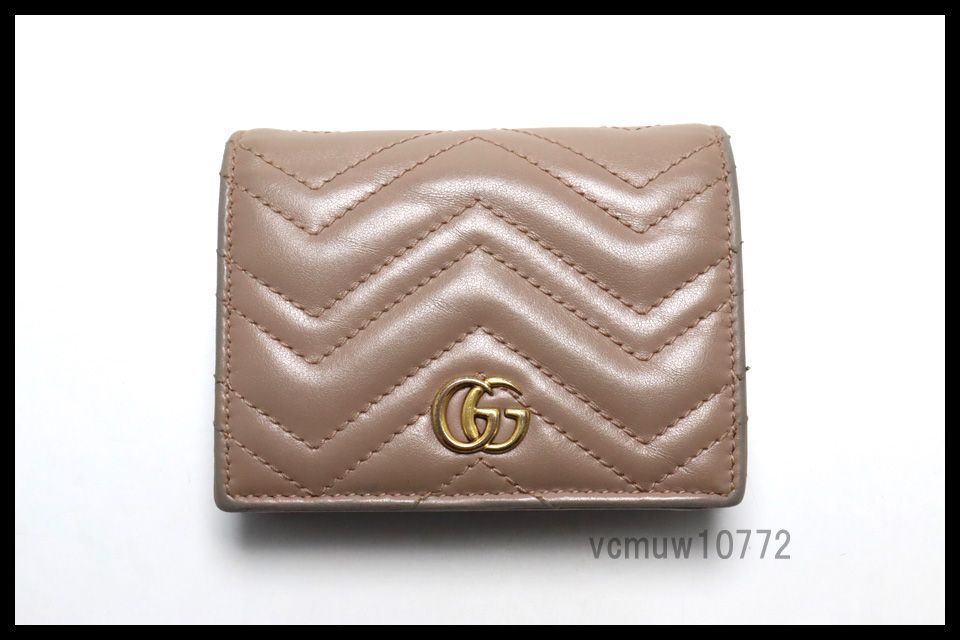 数量限定，送料無料 近年モデル希少美中古■GUCCI GGマーモント レザー ラウンドファスナー 長財布 グッチ■0807nj41649