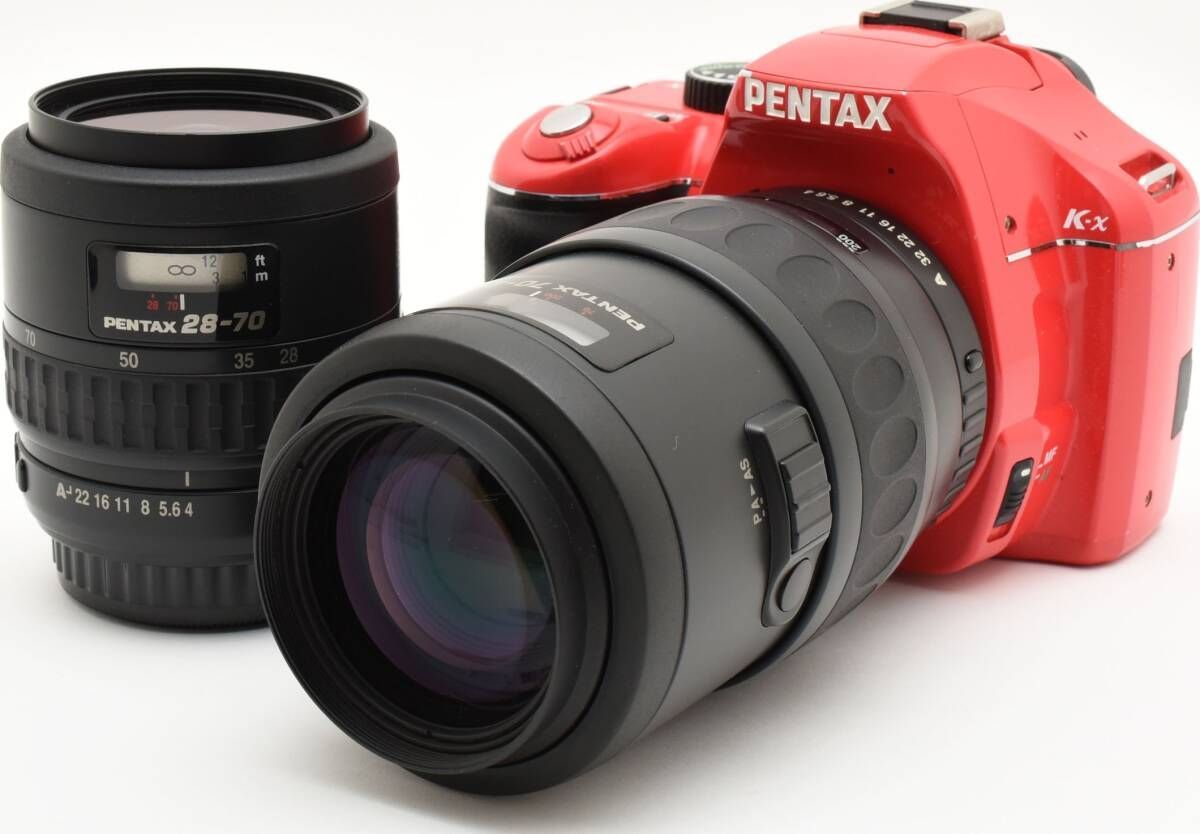 G07[6629]7 ペンタックス PENTAX K-X ボディ ダブルズームキット