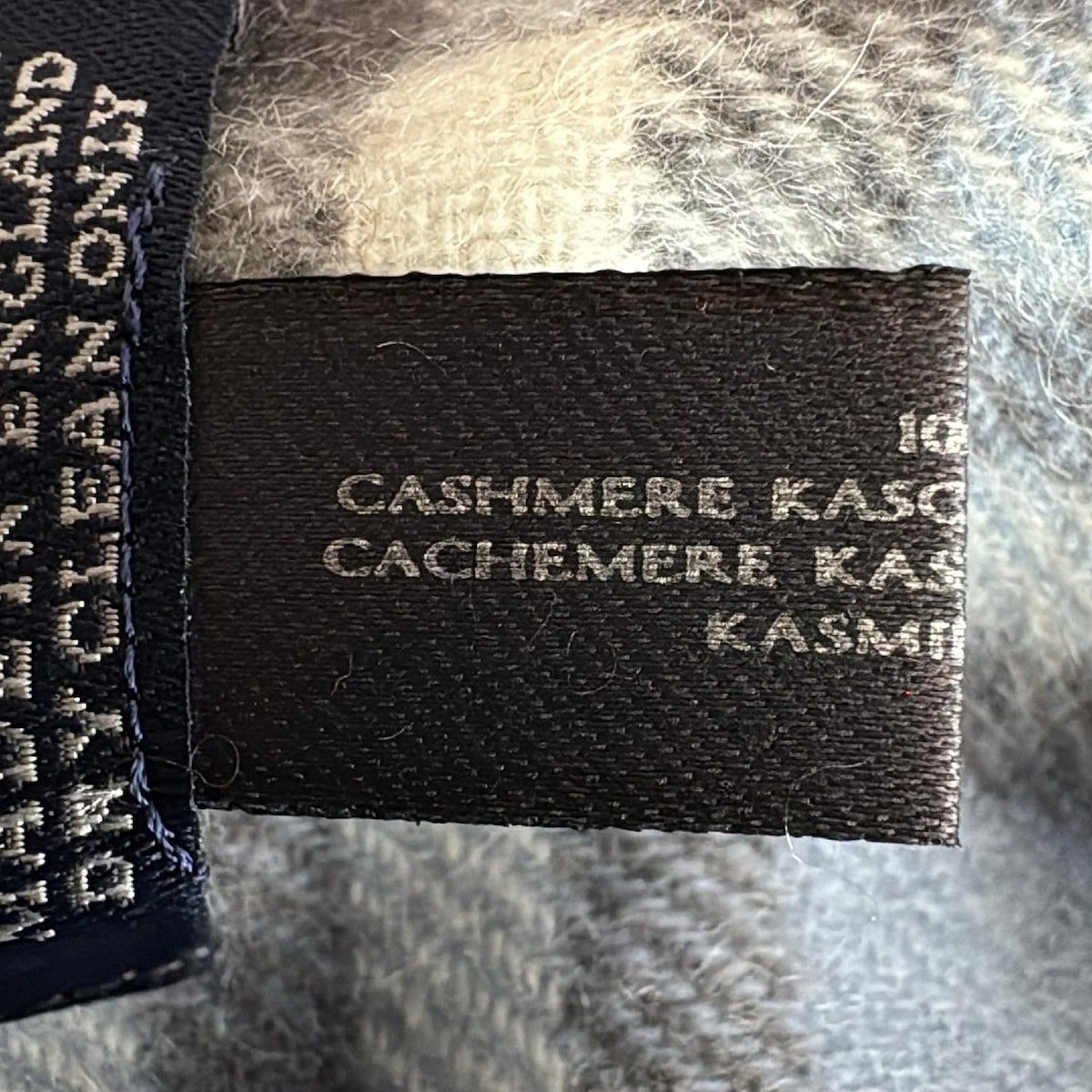 【美品】BURBERRY LONDON カシミヤマフラー グレー Burberry LONDON(バーバリーロンドン) マフラー美品 - ライト