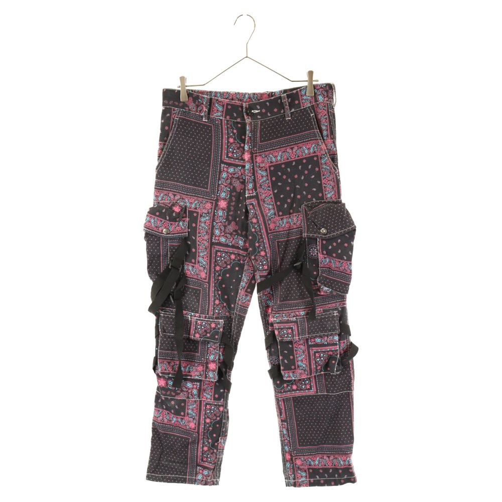 ROGIC (ロジック) Paisley Bontage Cargo Pants ペイズリー ボンテージ カーゴ パンツ ブラック/パープル  RG-21S-007 - メルカリ