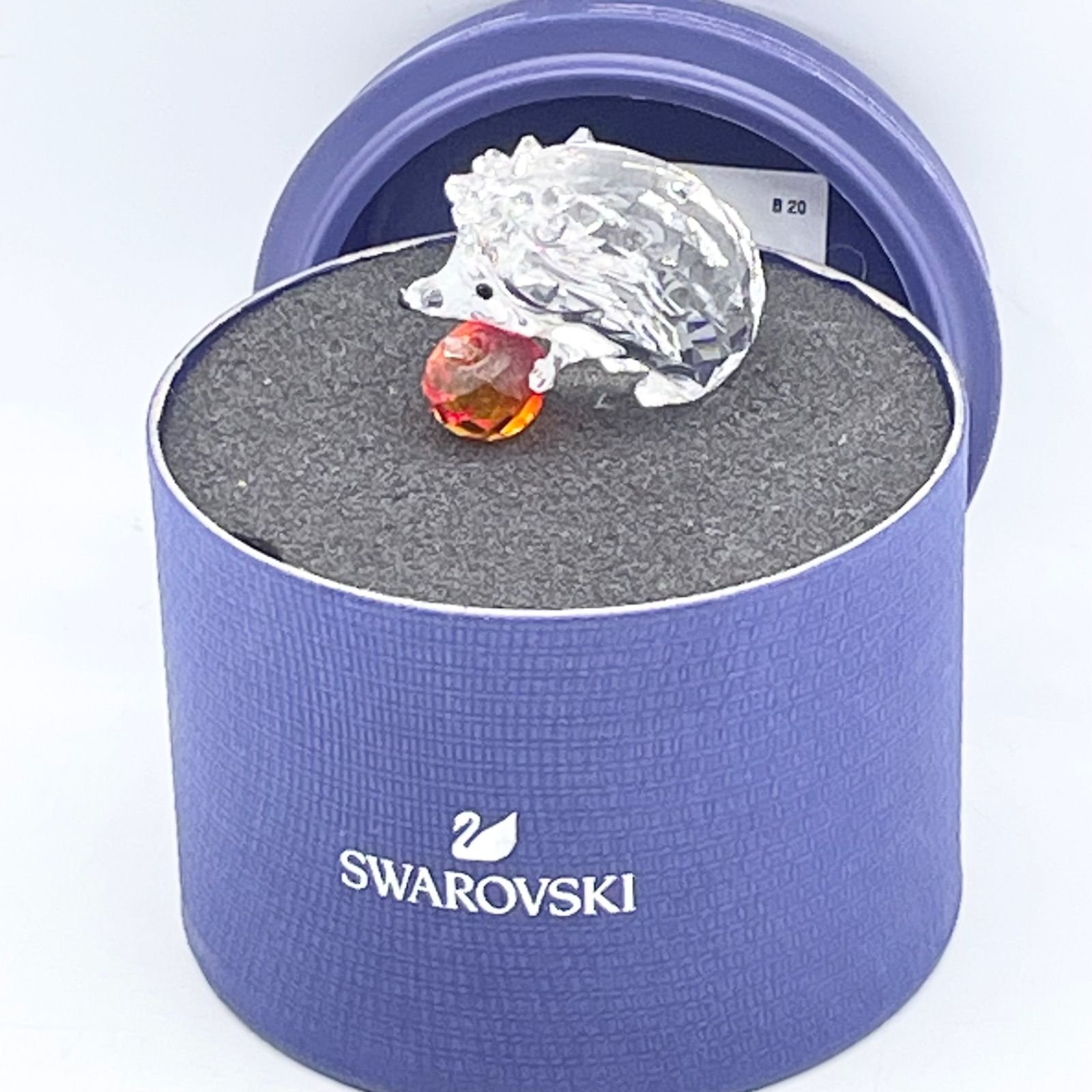 SWAROVSKI スワロフスキー ハリネズミとリンゴ フィギュリン 5532203