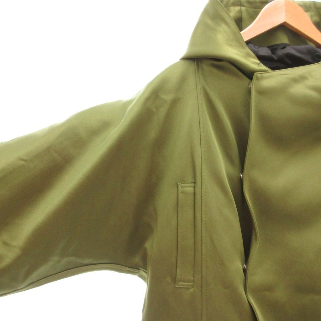 ダンヒル dunhill 近年 ジャケット フード 裾ドロスト XS 緑 グリーン  