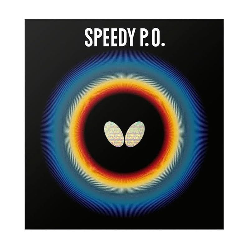 バタフライ(Butterfly) 卓球 ラバー スピーディ PO 表ソフト 高弾性 (スピード) 00260 レッド 特厚 0
