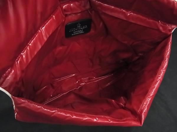 ■新品同様■ MONCLER モンクレール ナイロン クラッチバッグ セカンドバッグ レディース メンズ レッド系 FN1676 □新品同様□ MONCLER モンクレール ナイロン クラッチバッグ セカンド