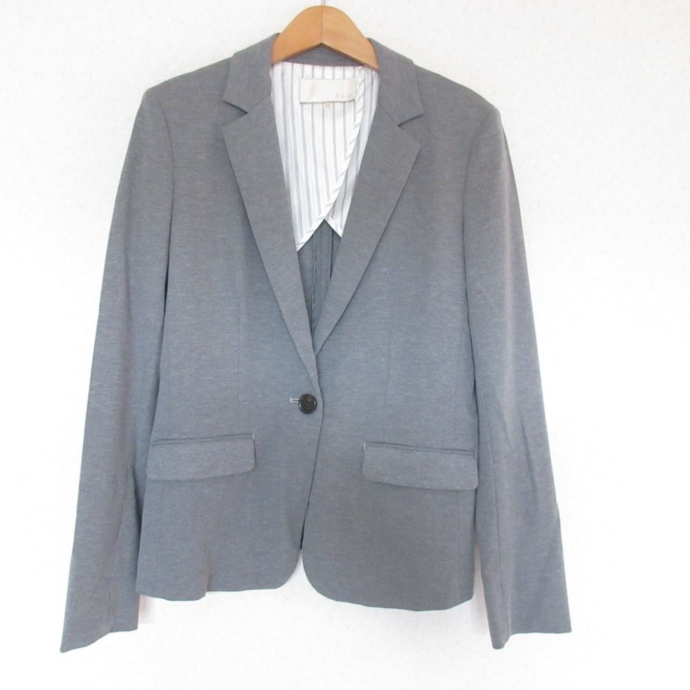 美品 自由区 ジユウク WASHABLE VISCOSE テーラードジャケット