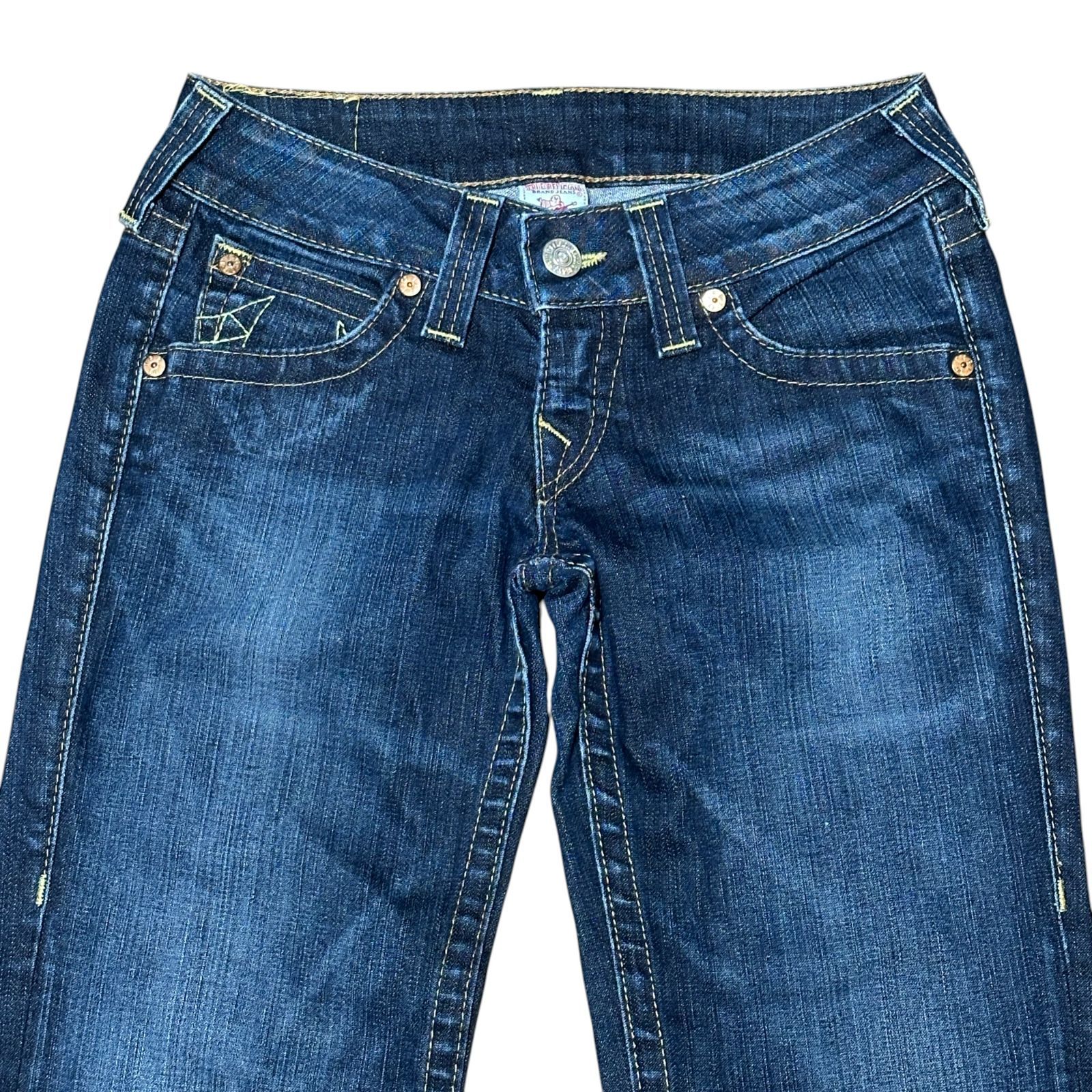 TRUE RELIGION クロップド ブーツカットデニム 26 トゥルーレリジョン