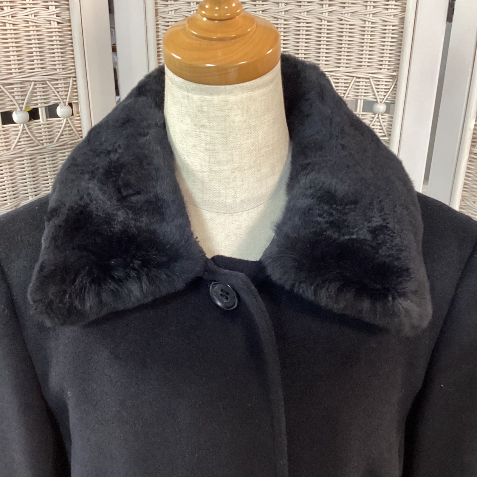 バーバリーロンドン BERBERRY LONDON レディース アンゴラ混 ハーフコート 40 e.s