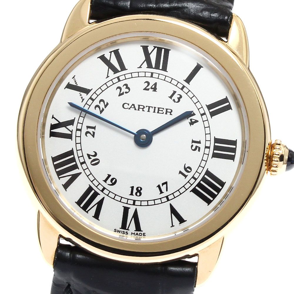 カルティエ CARTIER W6700355 ロンドソロ SM K18YG クォーツ レディース _907708
