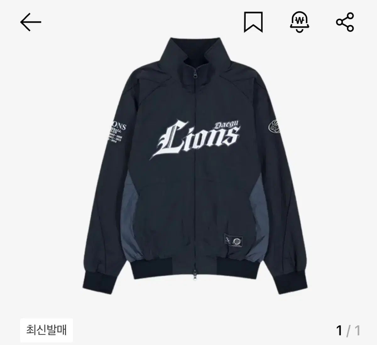 S サンサンギア x Samsung サムスン LIONS₍ライオンズ ジャケット ネイビー