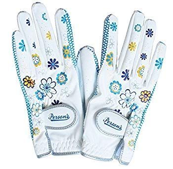 【中古】(未使用･未開封品)　Persons(パーソンズ) PSGL-16 レディース両手グローブ レディース PSGL16 両手 ホワイト/ブルー 20cm df5ndr3