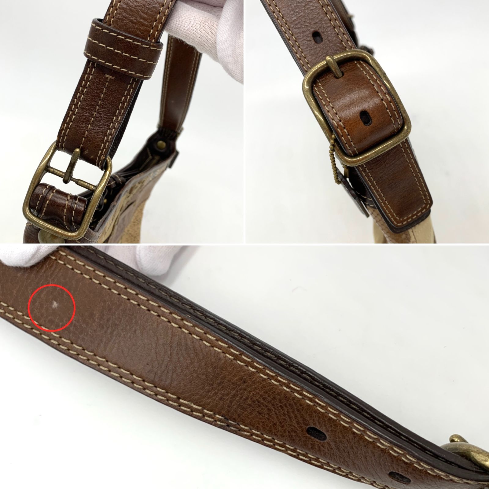 ▽COACH/コーチ パッチワーク ショルダーバッグ 12898