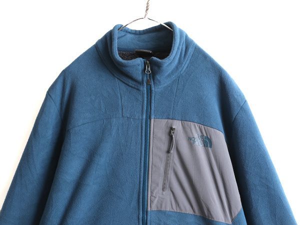 US企画 ノースフェイス フルシップ フリース ジャケット XL ジャンパー 青