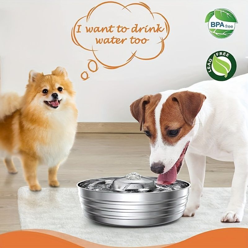 3.78L|1ガロンの猫用飲み水ファウンテン自動ステンレススチールペット犬用ファウンテン水ディスペンサー水ファウンテン