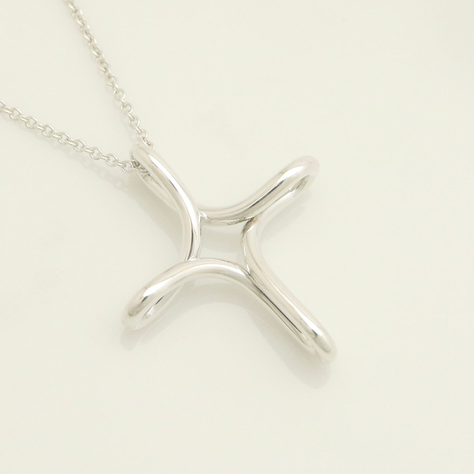 美品】ティファニー TIFFANY&Co. インフィニティ オープン クロス エルサペレッティ ネックレス AG925 - メルカリ