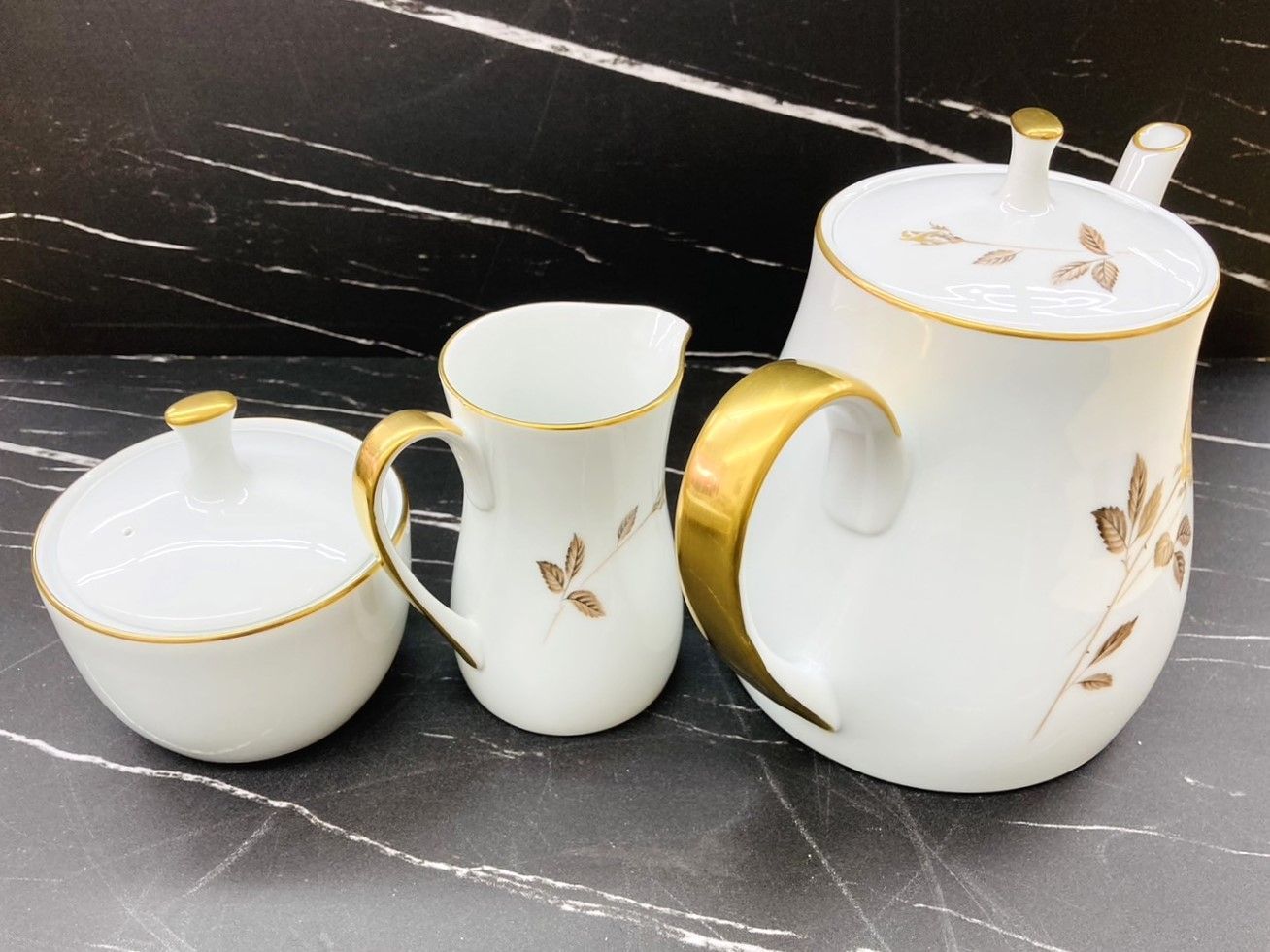 【レガストック川崎本店】【希少未使用品】OLD Noritake オールドノリタケ ROSEWIN 薔薇 金彩 ティーセット 希少品 old Noritake オールドノリタケ ROSEWIN 薔薇 金彩 ティー