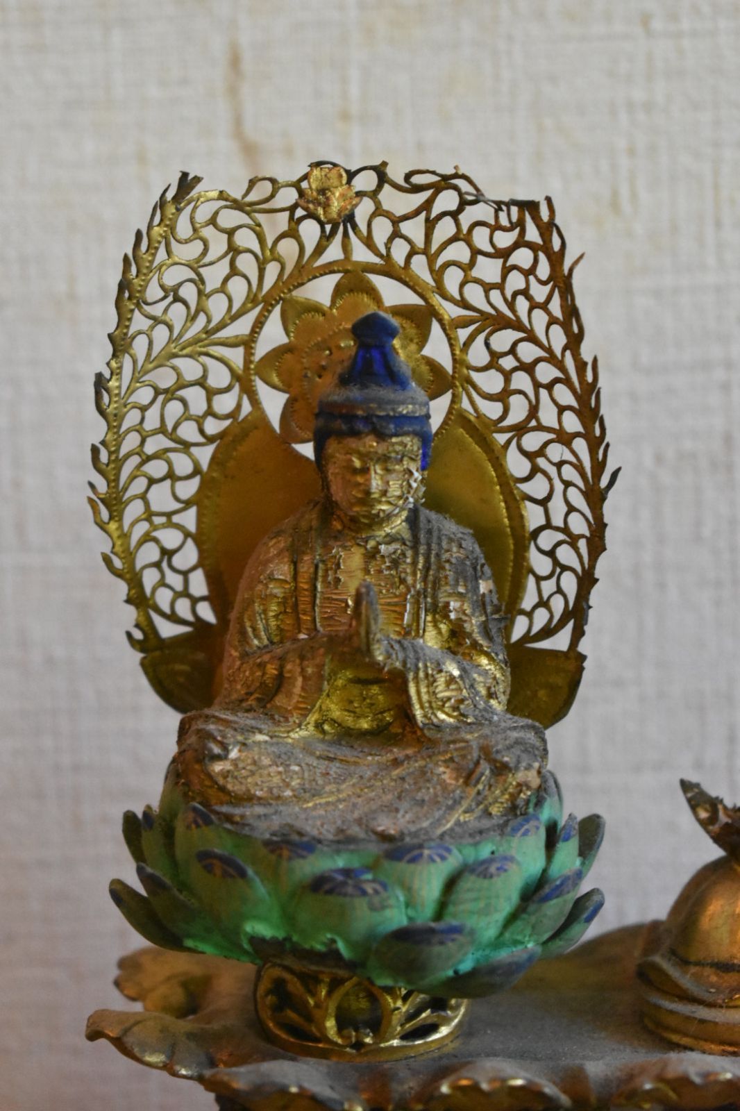 G0532】三宝尊 仏像 木彫 日蓮宗 法華宗 美術 仏像 三宝尊 日蓮宗