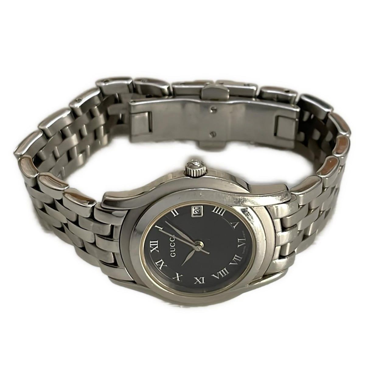 GUCCI(グッチ) 腕時計 - 5500L レディース 黒 - メルカリ