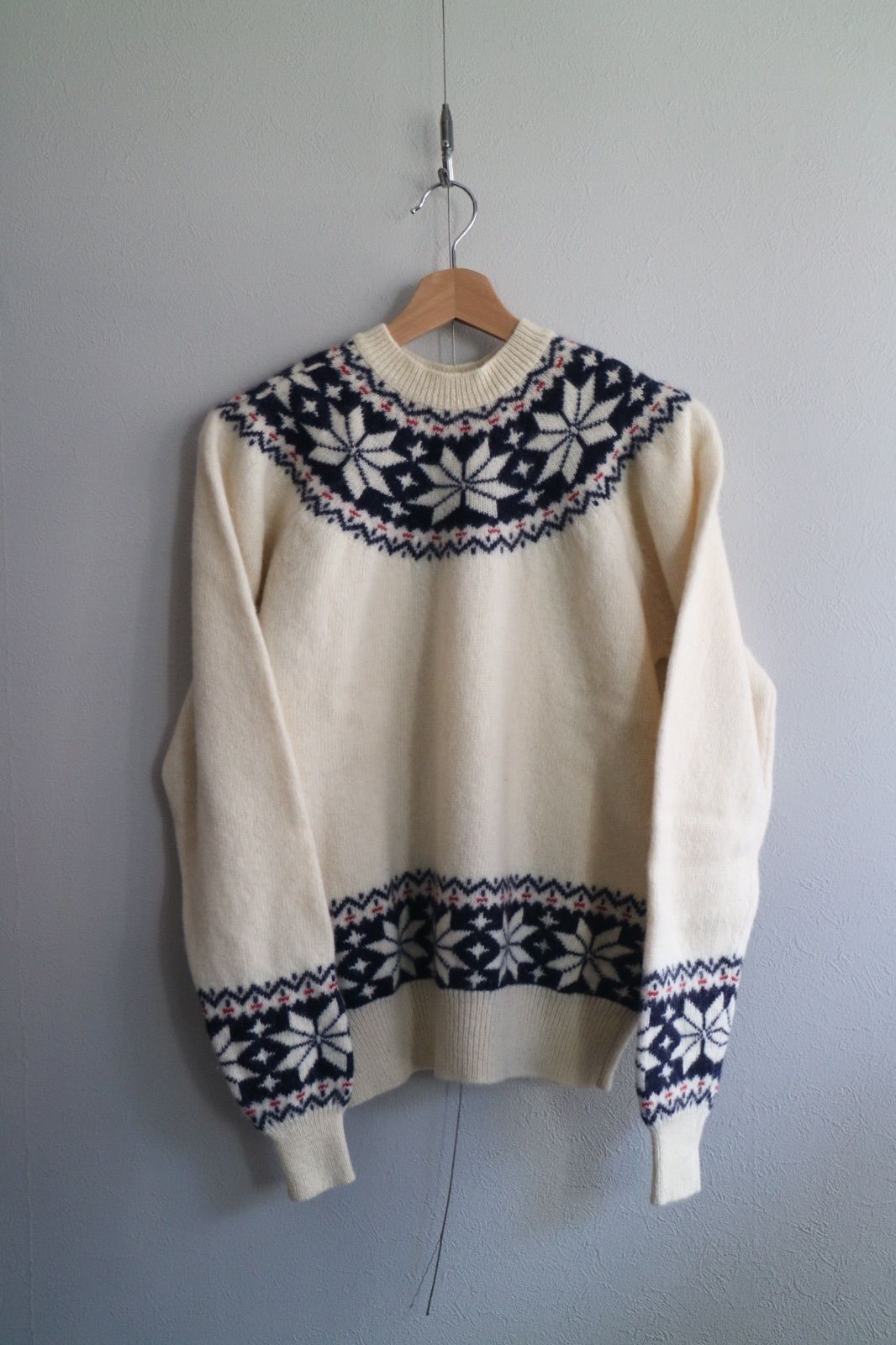 GOOD ENOUGH グレー ノルディック柄 ウールセーター L 90s GOODENOUGH