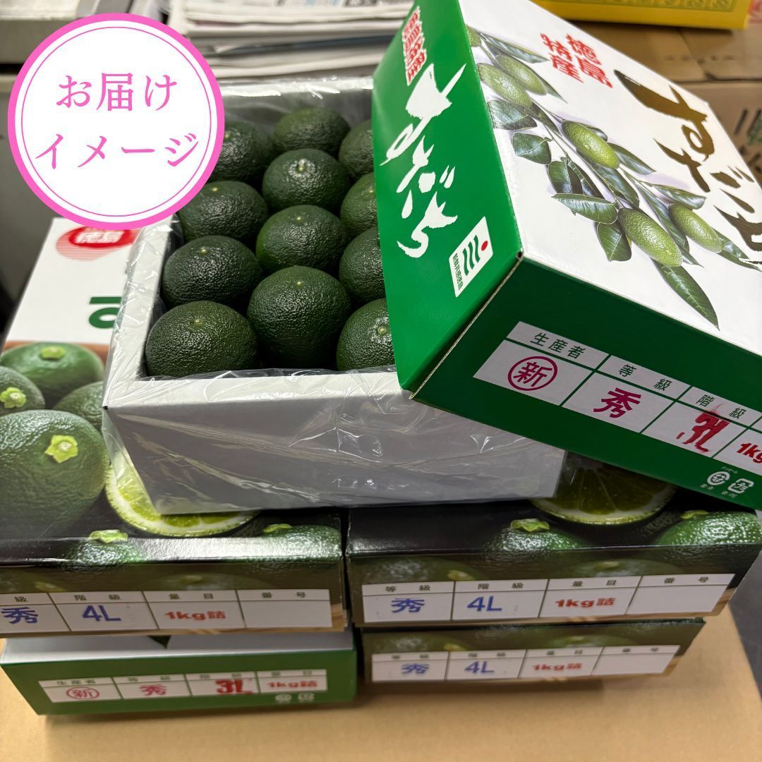 送料無料】徳島県産 ハウスすだち 秀品 約1kg（3L・4Lサイズ