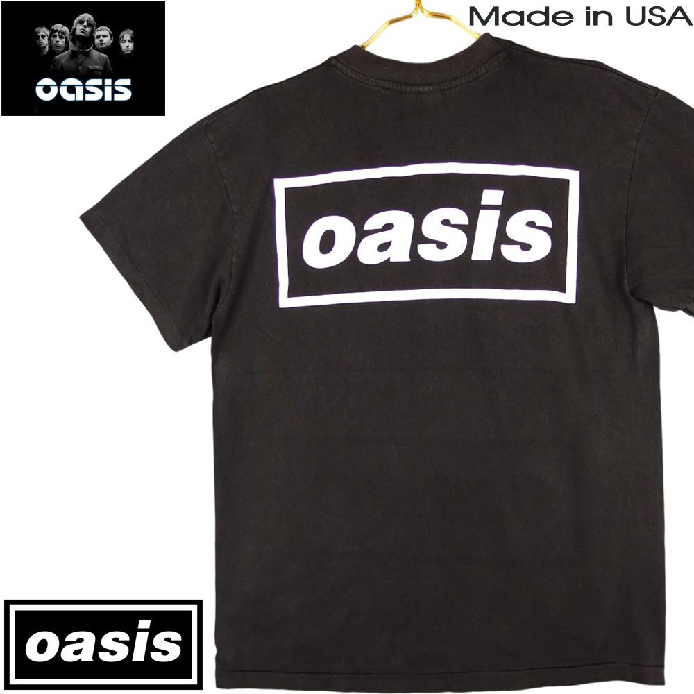 187 oasis オアシス Tシャツ OASIS ブラック Lサイズ 美品