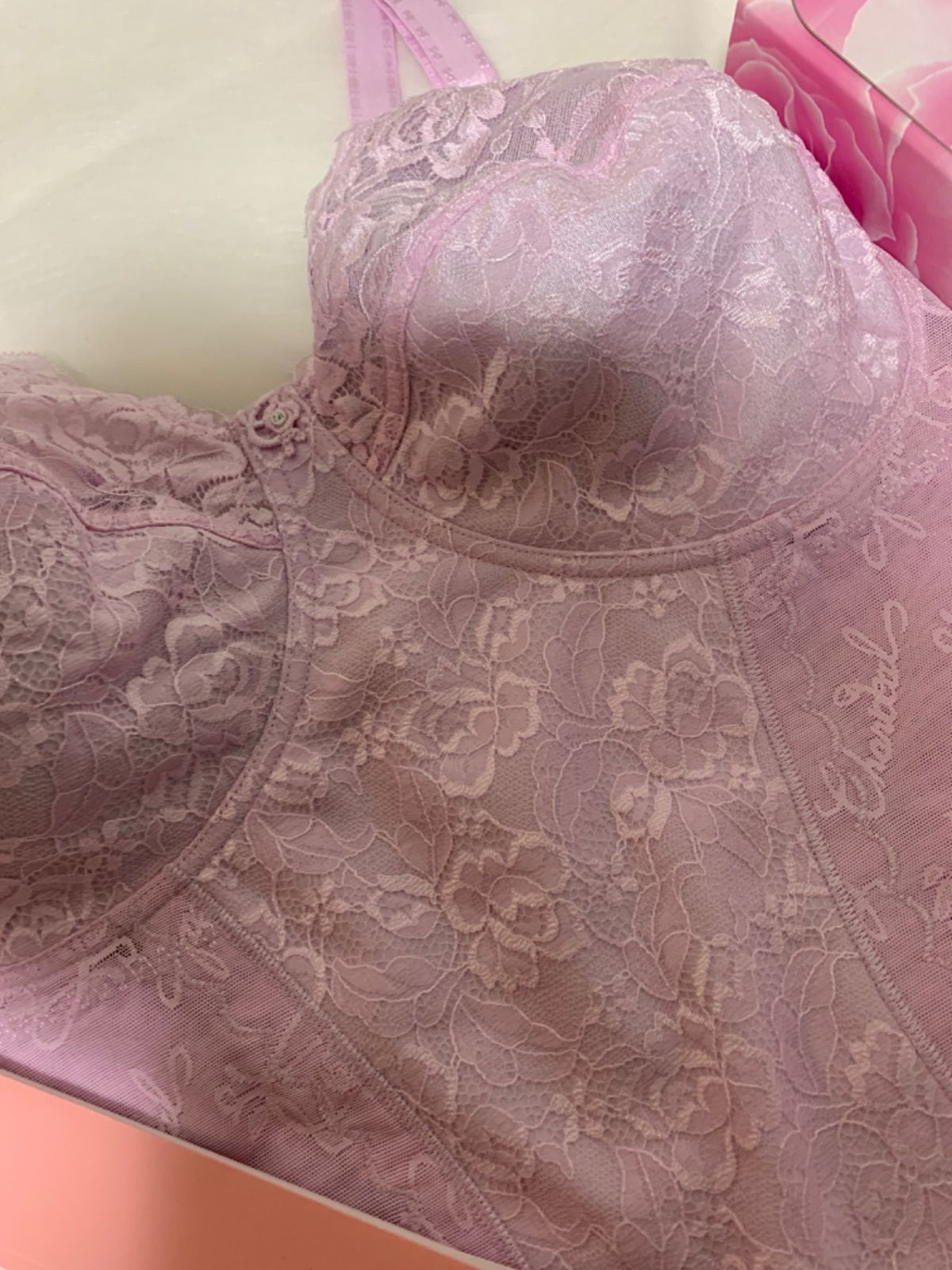 シャンデール　ロングボディスーツ　ピオニーパープル　E85　未使用品 シャンデール ロングボディスーツ ピオニーパープル C70 未使用品 ②