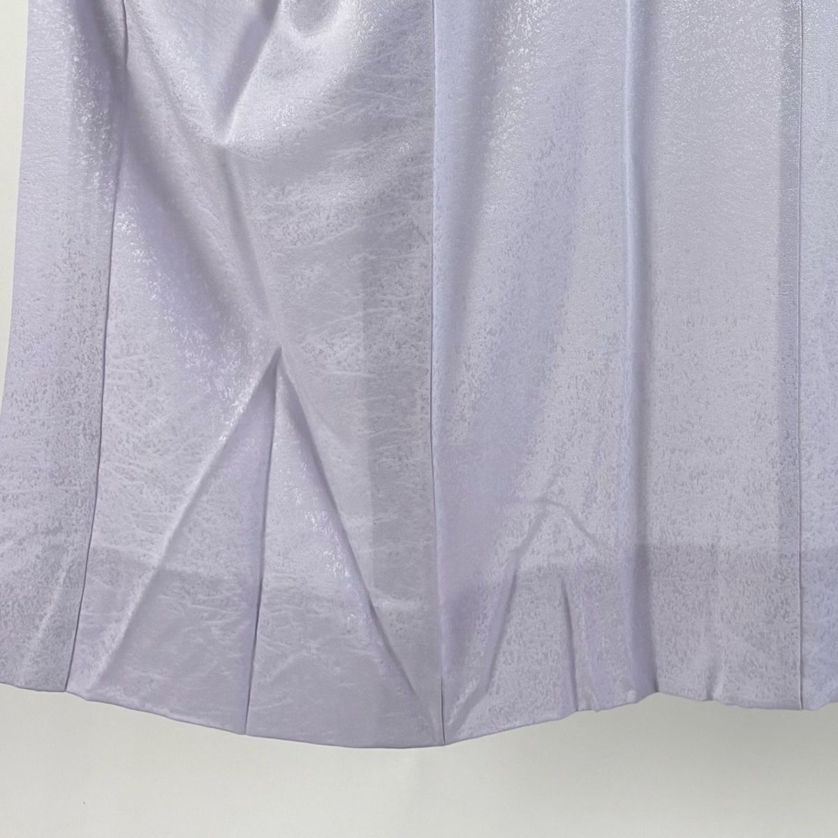 長襦袢 身丈130.5cm 裄丈66cm M 地紋 薄紫 正絹 秀品