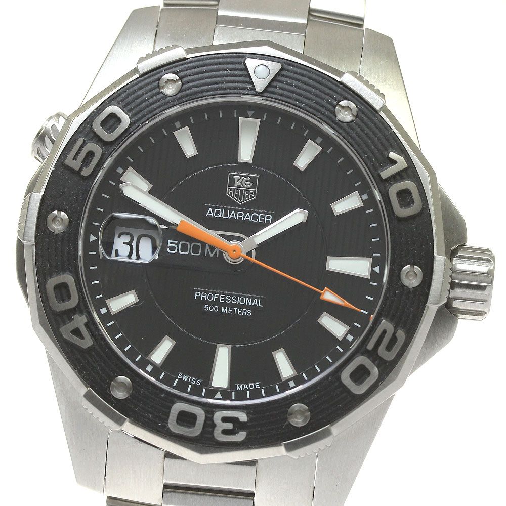 タグホイヤー TAG HEUER WAJ1110 アクアレーサー500M デイト クォーツ メンズ良品_830002