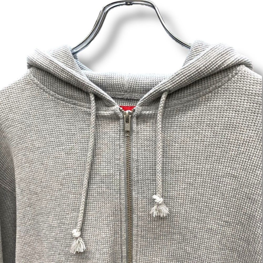 SUPREME 25SS Hooded Zip Up Thermal Heather Grey Sサイズ グレー