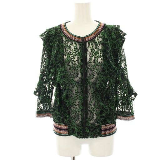 # VIVIENNE TAM 花柄長袖ジャケット　シアージャケット　アウター VIVIENNE TAM 花柄長袖ジャケット シアージャケット アウター