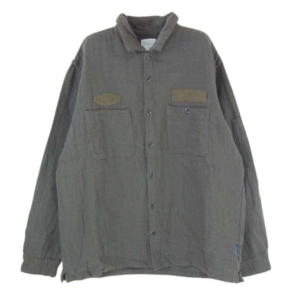 M*N様 グッドイナフ 長袖シャツ GOODENOUGH グッドイナフ 長袖 ワークシャツ ダークグレー系 M