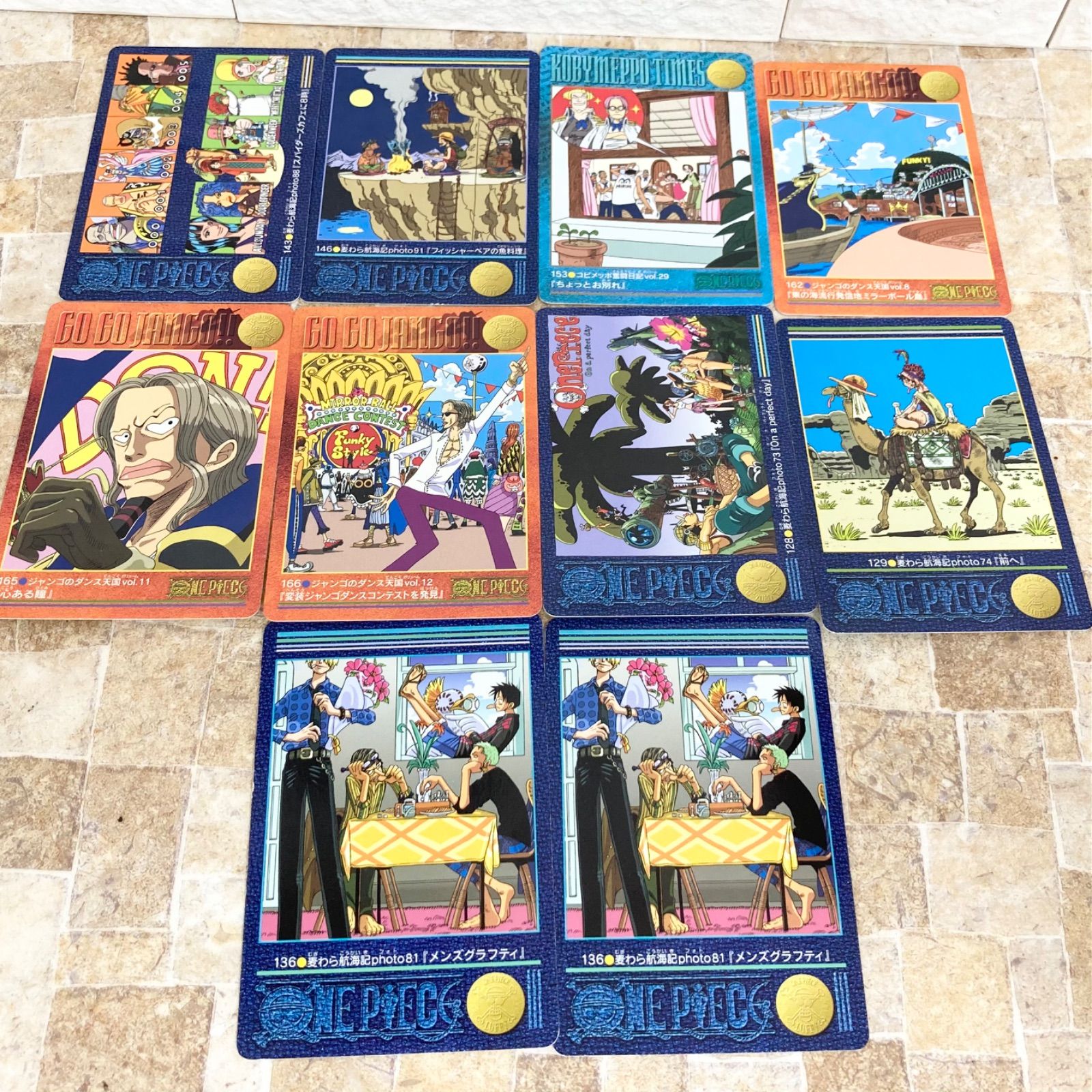 10枚 ワンピースカードダス ビジュアルアドベンチャー ONEPIECE ルフィ