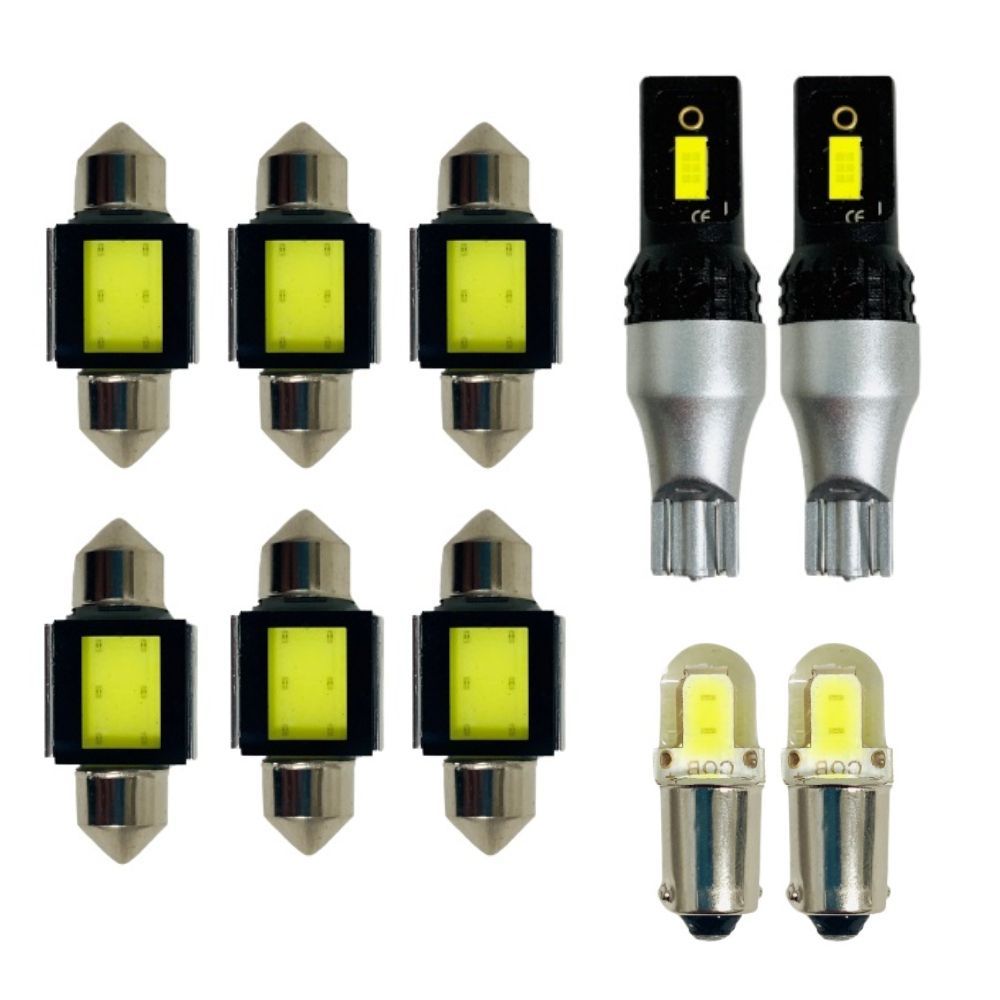 200系 ハイエース 5型 GL [H29.12～] 純正球交換用 COB全面発光 LED ルームランプ バックランプ ウェッジ球セット 車内灯 室内灯 パーツ