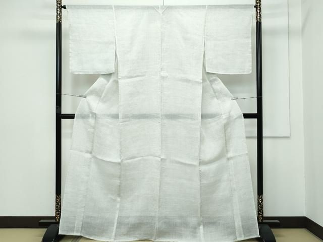 平和屋着物＊夏物　男性　石川県指定無形文化財　能登上布　本麻手織上布　縞　麻　逸品　AABC1815jd 平和屋着物＊夏物 男性 石川県指定無形文化財 能登上布 本麻手織上布