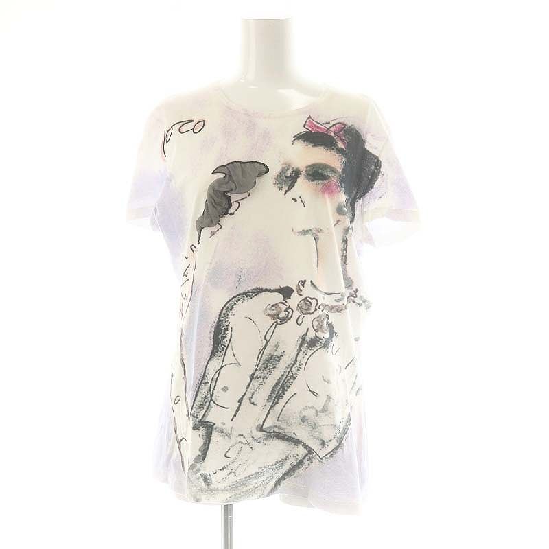 CHANEL ココマドモアゼル グラフィックプリント Tシャツ シャネル CHANEL ココマドモアゼル グラフィック Tシャツ カットソー
